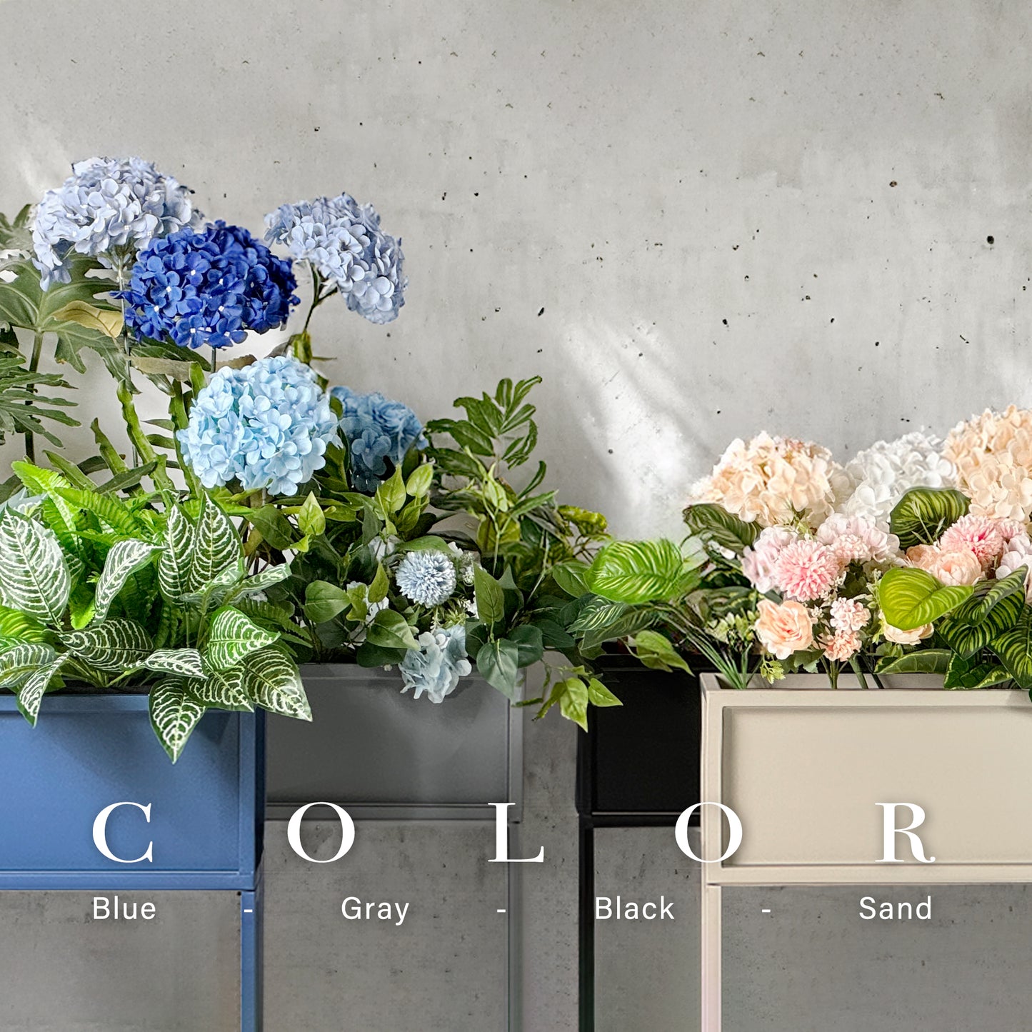 Cocoyard 28" Metal Elevated Planter Box with Felt Liner & Drainage - Black