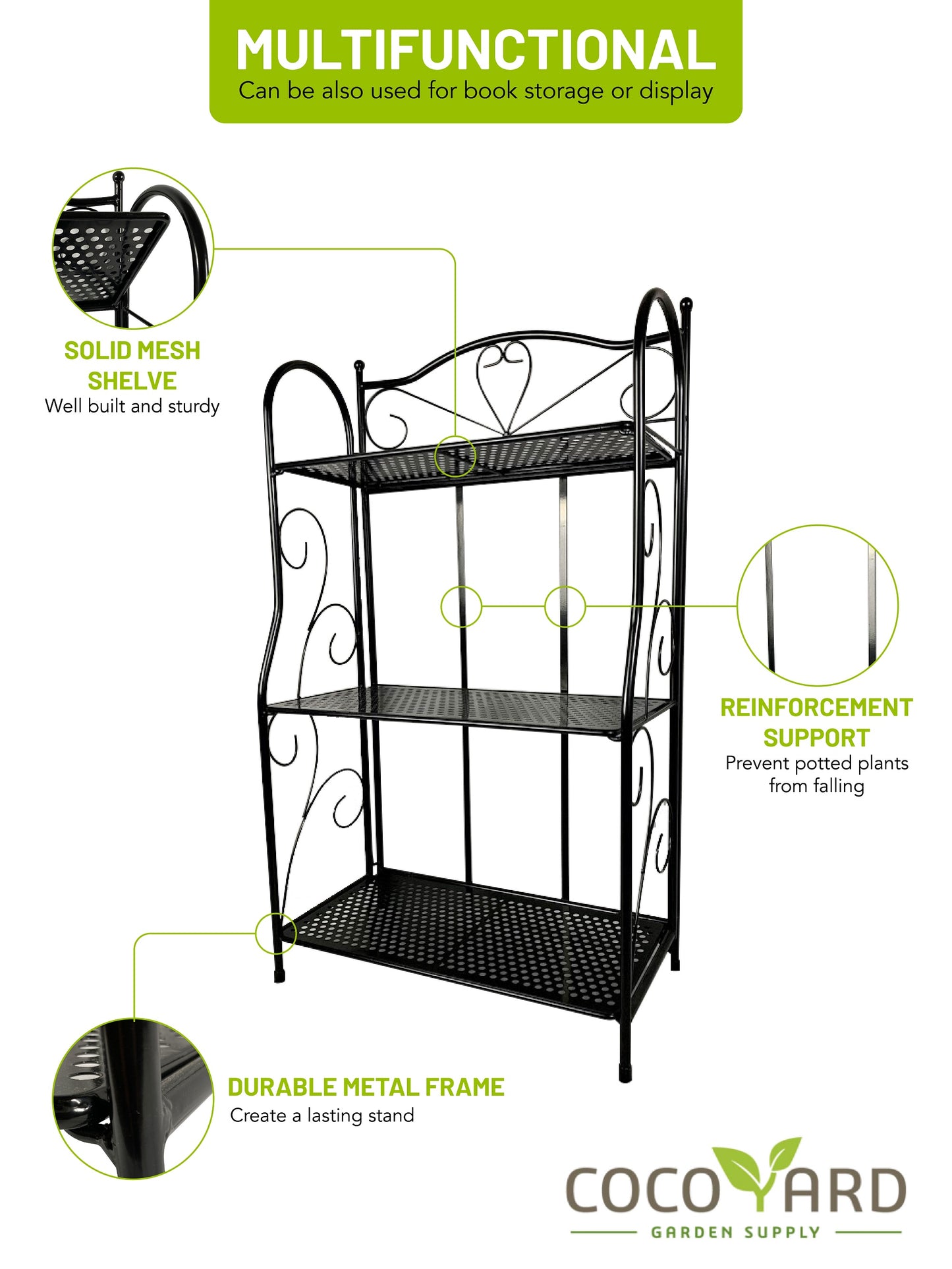 Multi-function Folding Plant Stand, No Assembly Required