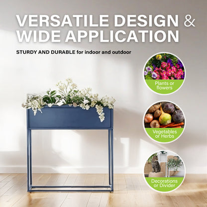 tall narrow planter indoor Cocoyard 28 Inch Tall Narrow Planter. Durable Raised Garden Bed, Navy – Cocoyard Garden Supply