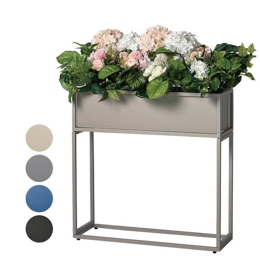 Cocoyard 28 Inch Durable Raised Garden Bed, Narrow Plant Stand, Sand