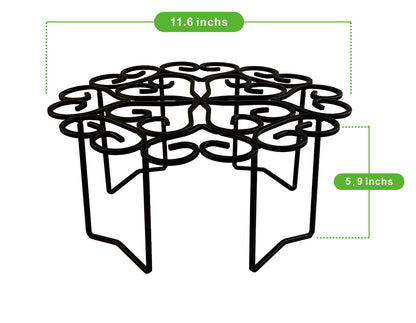 11.6-Inch x 5.9-Inch H Heavy Duty Metal Plant Stand, Set of 2